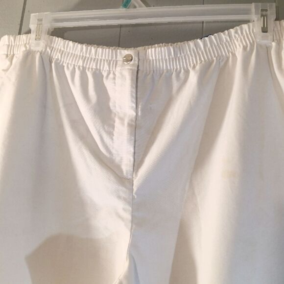 Karen Scott Petite Plus White Cotton Pull on Pants with Pockets sz 18P - Picture 3 of 3